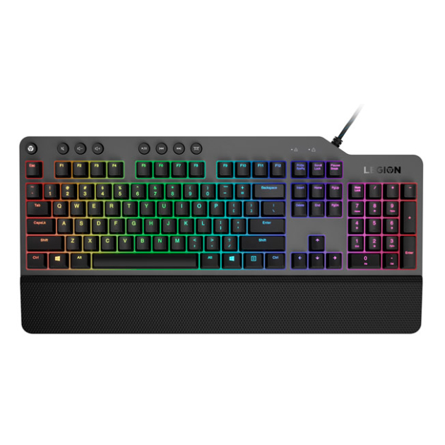 Клавиатура Lenovo Legion K500 RGB механическая черный USB Multimedia for gamer LED