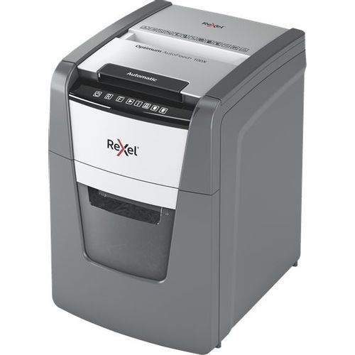 Шредер Rexel Optimum AutoFeed 100X черный с автоподачей (секр.P-4)