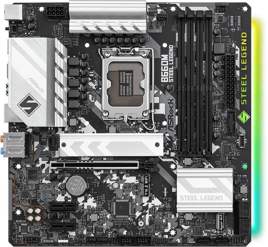 Материнская плата Asrock B660M STEEL LEGEND Soc-1700 Intel B660 4xDDR4 mATX