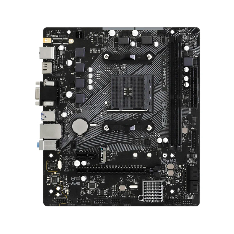 Материнская плата AMD A520 SAM4 MATX A520M-HVS ASROCK
