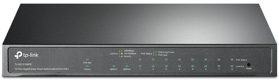 Коммутатор TP-Link TL-SG1210MPE 10-Port Gigabit Easy Smart Switch with 8-Port PoE+