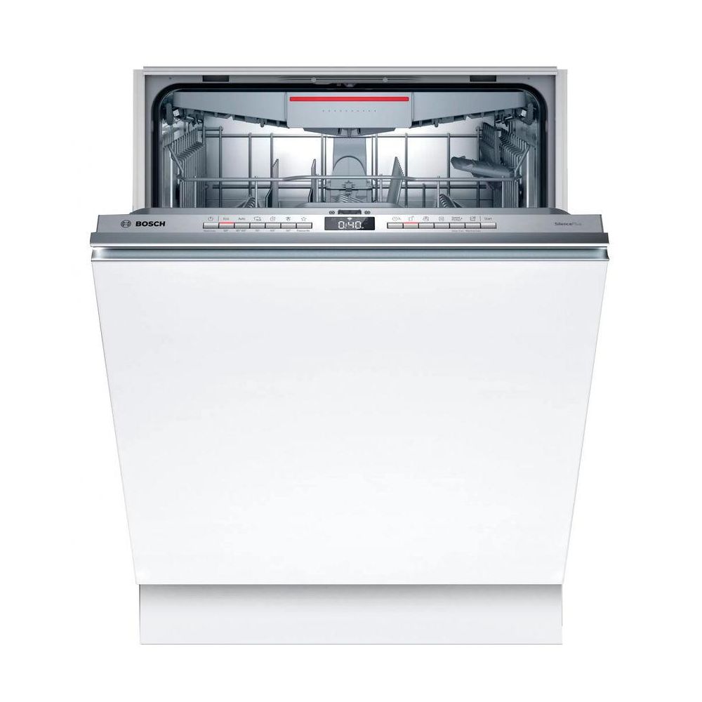 Встраиваемая посудомоечная машина Bosch SMV4EVX10E [60 см, 13, пр.-6, полная (корпус+шланг), дисплей, теплообм., луч на полу, серебристый]