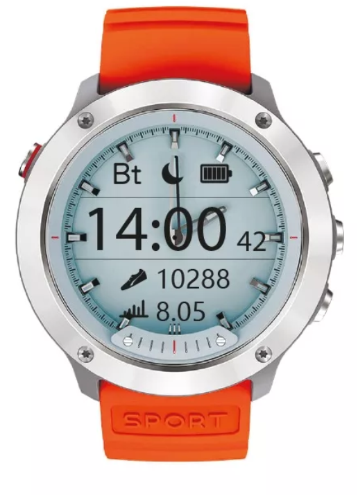 Смарт-часы GEOZON G-SM03SVR Hybrid Silver (Black + gray strap)