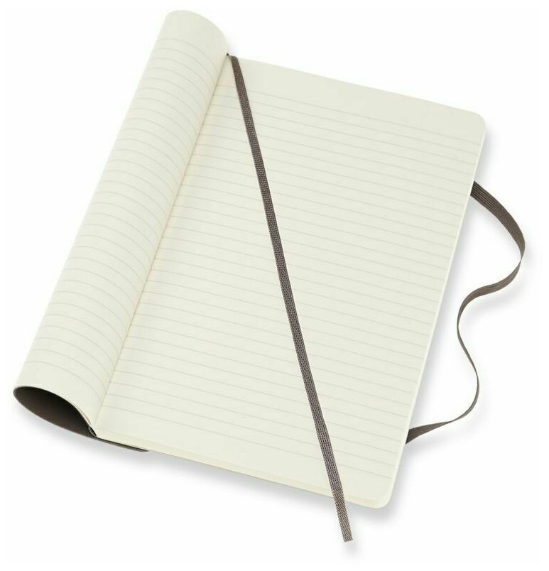 Блокнот Moleskine CLASSIC SOFT QP616P14 Large 130х210мм 192стр. линейка мягкая обложка коричневый