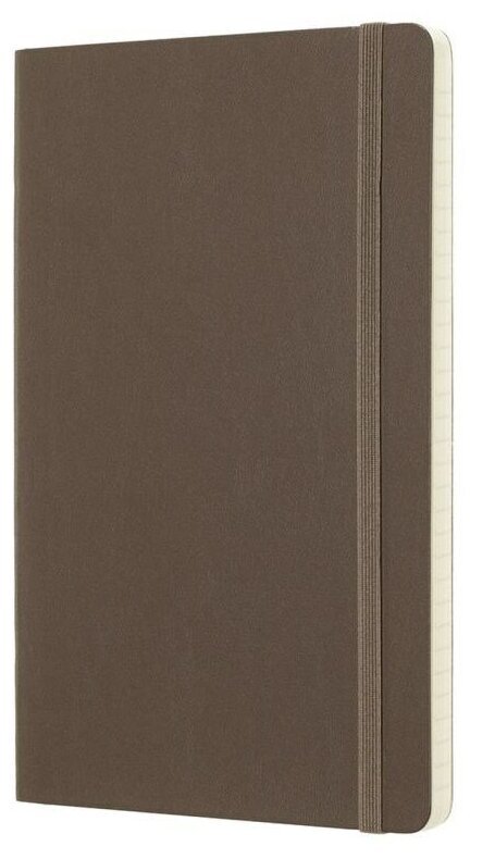 Блокнот Moleskine CLASSIC SOFT QP616P14 Large 130х210мм 192стр. линейка мягкая обложка коричневый