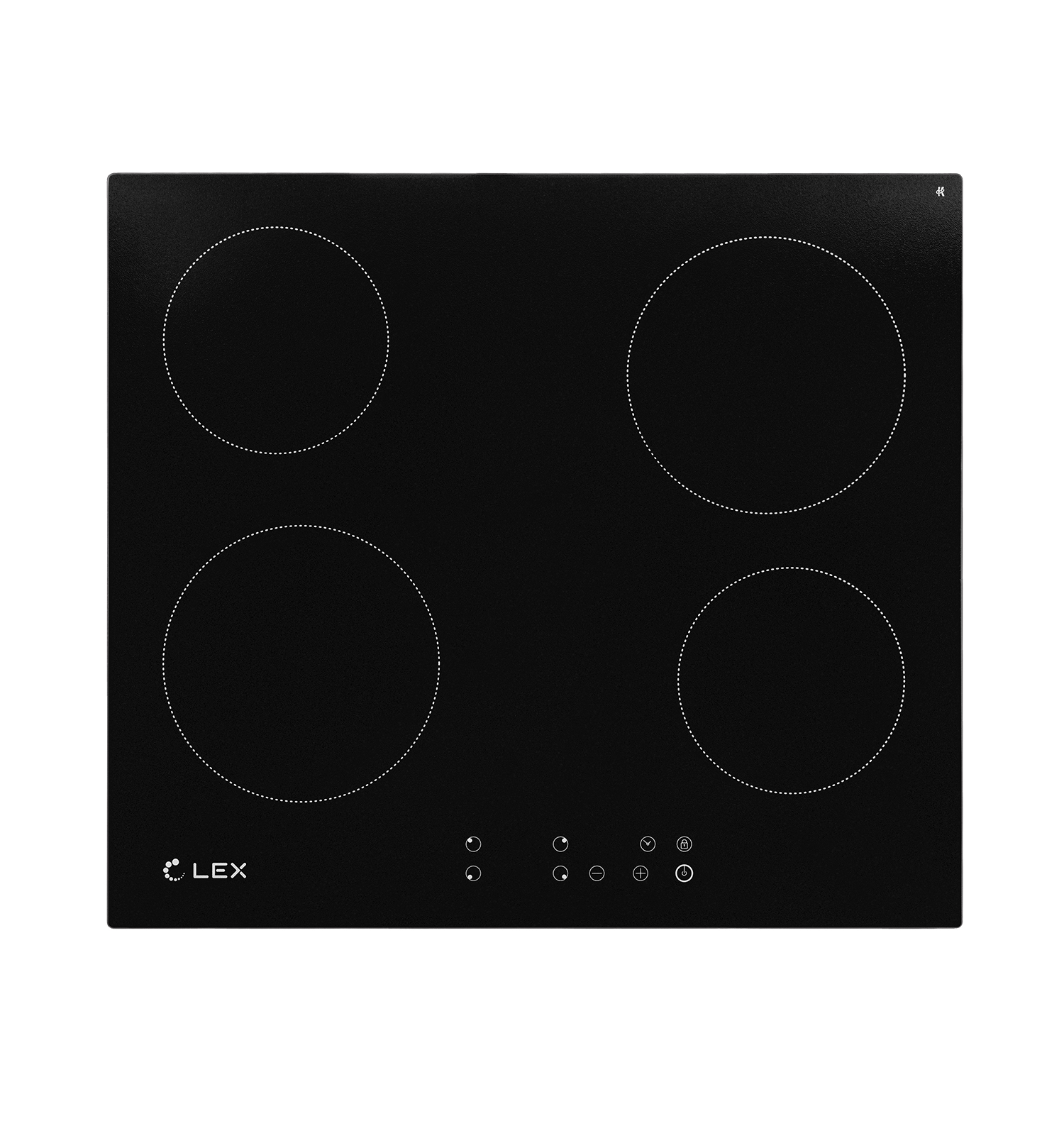 Электрическая варочная поверхность LEX EVH 640-0 BL [ст-керамика, конф.:4 шт, черный]