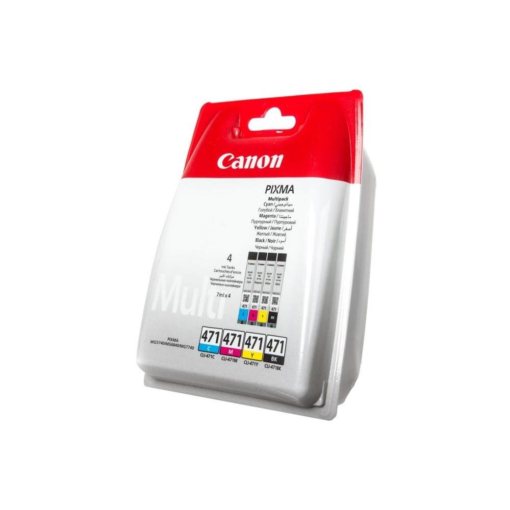 Картридж струйный Canon CLI-471C/M/Y/Bk 0401C004 многоцветный для Canon Pixma MG5740/MG6840/MG7740