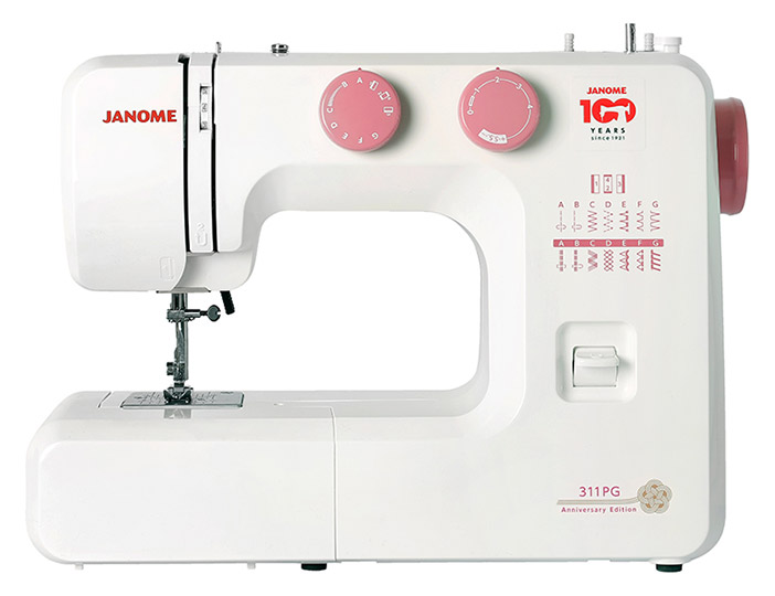 Швейная машина Janome 311PG, белый/розовый