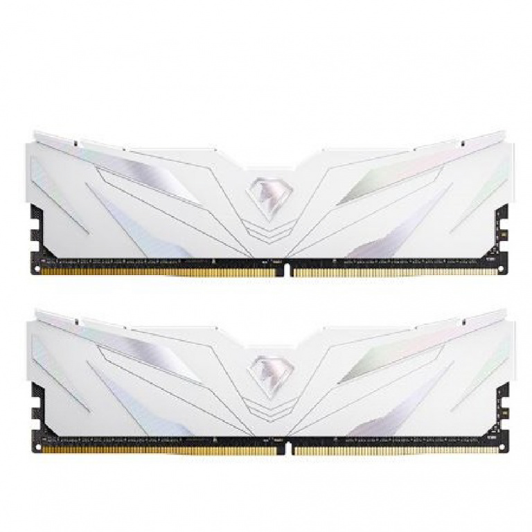 Модуль памяти DDR4 Netac Shadow II 32GB (2x16GB) 3200MHz CL16 1.35V / NTSWD4P32DP-32W / White / with radiator