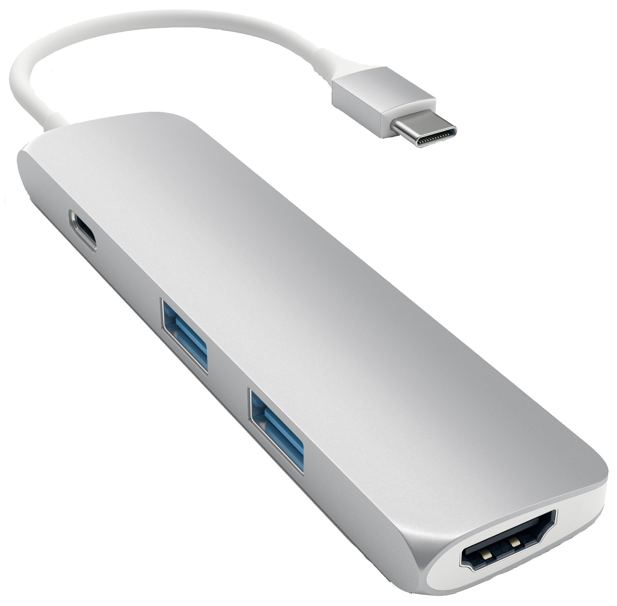 USB адаптер Satechi Slim Aluminum Type-C Multi-Port Adapter (ST-CMAS)