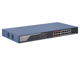 Коммутатор HiWatch SWT-1318P 16x100Mb 2G 16PoE+ 230W управляемый