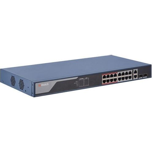 Коммутатор HiWatch SWT-1318P 16x100Mb 2G 16PoE+ 230W управляемый