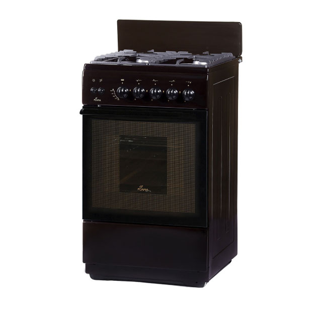 Плита Газовая Flama FG 24229 B коричневый (без крышки) реш.чугун