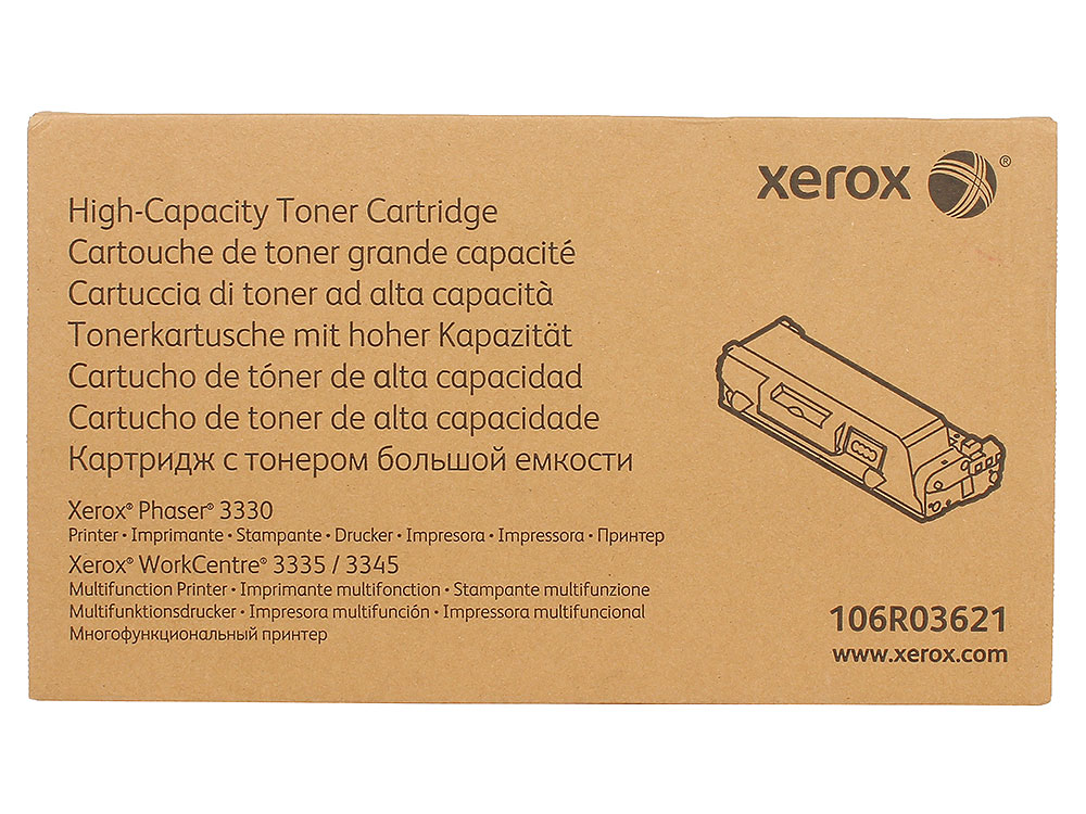 Картридж лазерный Xerox 106R03621 черный (8500стр.) для Xerox WC 3335/3345