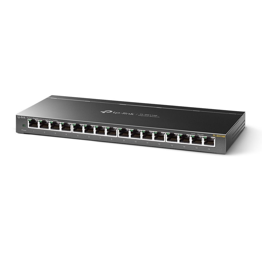Коммутатор 16-Port Gigabit Easy Smart Switch, 16 Gigabit RJ45 Ports, Desktop Steel Case