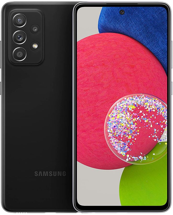 Смартфон Samsung SM-A528B Galaxy A52s 256Gb 8Gb черный моноблок 3G 4G 2Sim 6.5" 1080x2400 Android 11 64Mpix 802.11 a/b/g/n/ac/ax NFC GPS GSM900/1800 GSM1900 TouchSc Ptotect microSDXC max1024Gb