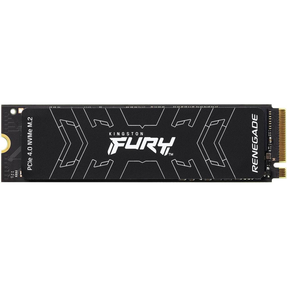 SSD M.2 Kingston 500Gb Fury Renegade <SFYRS/500G> (PCI-E 4.0 x4, up to 7300/3900Mbs, 900000 IOPS, 3D TLC, NVMe, 500TBW, Phison E18, 22х80mm, LP graphen heatsink)
