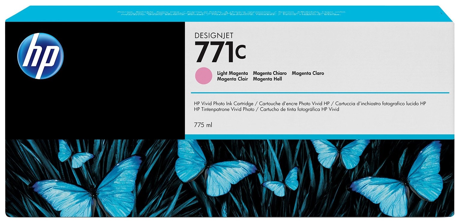 Картридж струйный HP 771C B6Y11A светло-пурпурный (775мл) для HP DJ Z6200