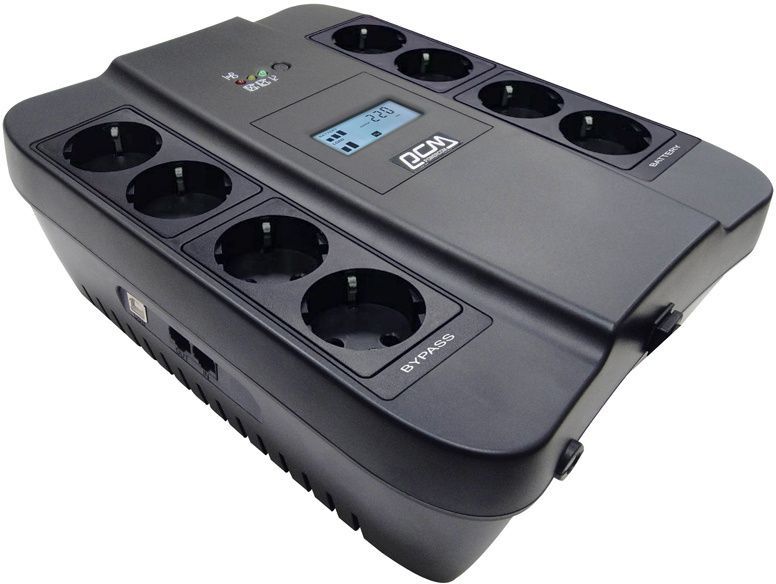 ИБП SPD-900U LCD, линейно-интерактивный, цифровой дисплей,  900 ВA, 540 Вт