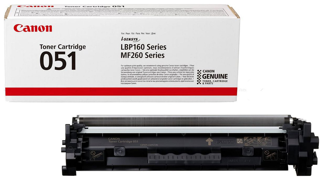 Картридж лазерный Canon 051 2168C002 черный (1700стр.) для Canon LBP162dw