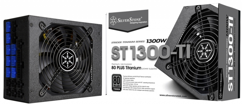 Блок питания SST-ST1300-TI v 2.0 Strider Titanium Series, 1300W 80 Plus Titanium