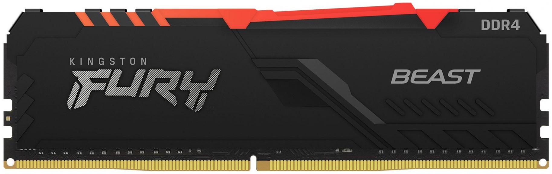 Оперативная память 32Gb DDR4 3600MHz Kingston Fury Beast RGB (KF436C18BBA/32)