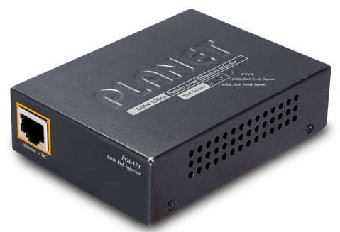 инжектор PLANET Single Port 10/100/1000Mbps Ultra POE Injector (60 Watts) -w/external power adapter