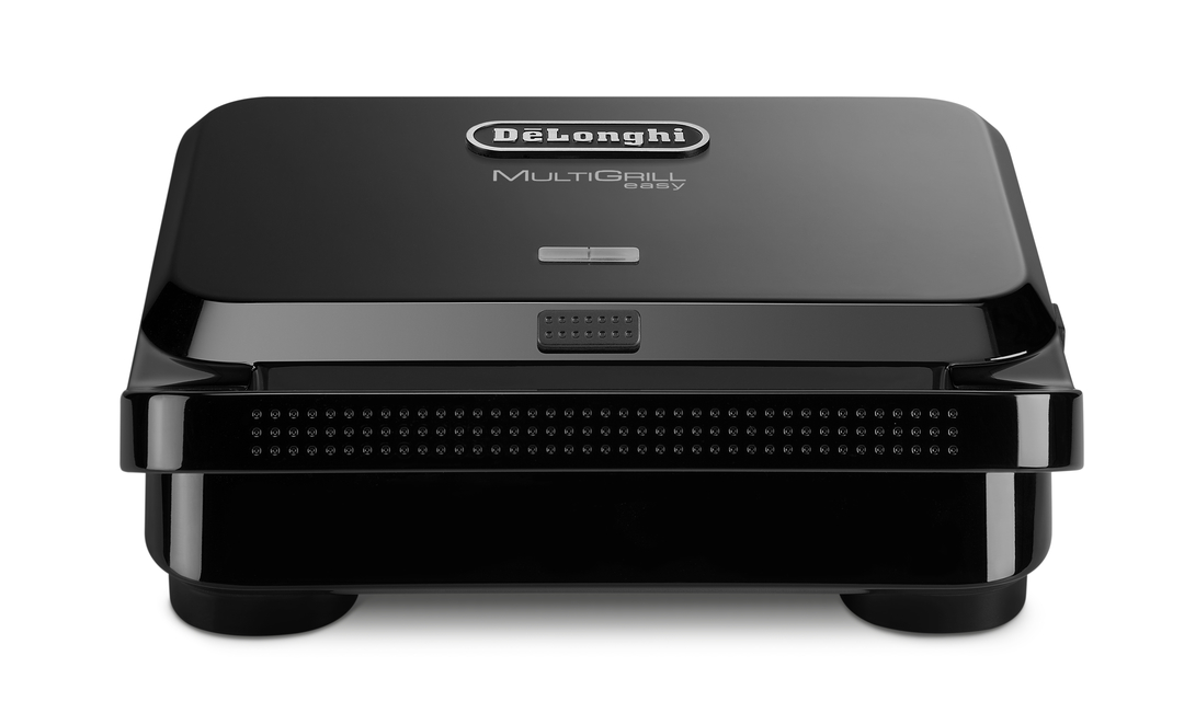 Сэндвичница DeLonghi SW12B.BK [800 Вт, сэндвичи, антипригарное покрытие, корпус - пластик, черный]