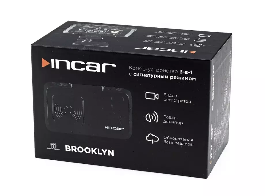 Видеорегистратор с радар-детектором Incar SDR-170 GPS черный
