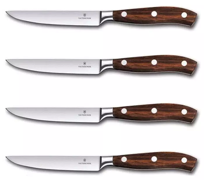 Набор ножей кухон. Victorinox Grand Maitre Steak (7.7240.4) компл.:4шт дерево подар.коробка