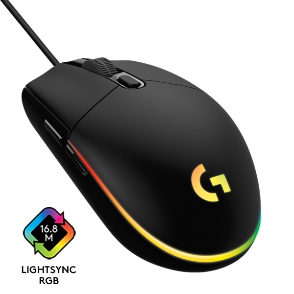 Мышь Logitech G G102 Lightsync, черный 910-005823