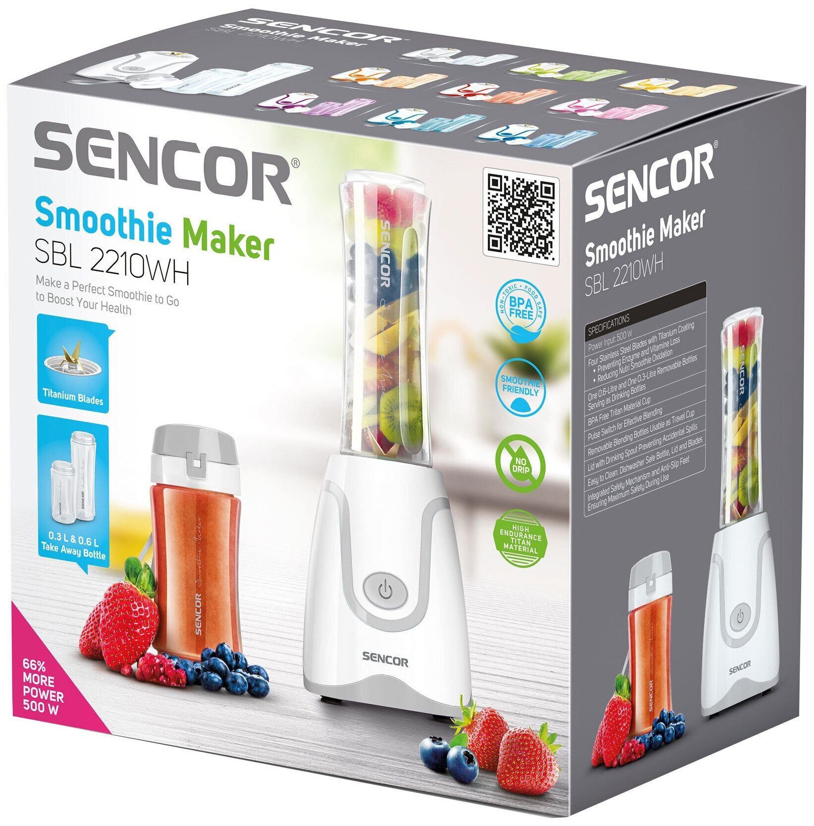 Стационарный блендер Sencor SBL 2210WH, белый