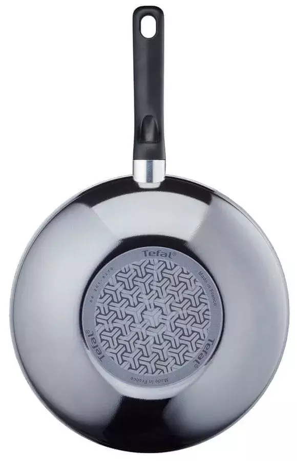 Сковорода ВОК (WOK) TEFAL Resist D5161953, 28см, без крышки, черный