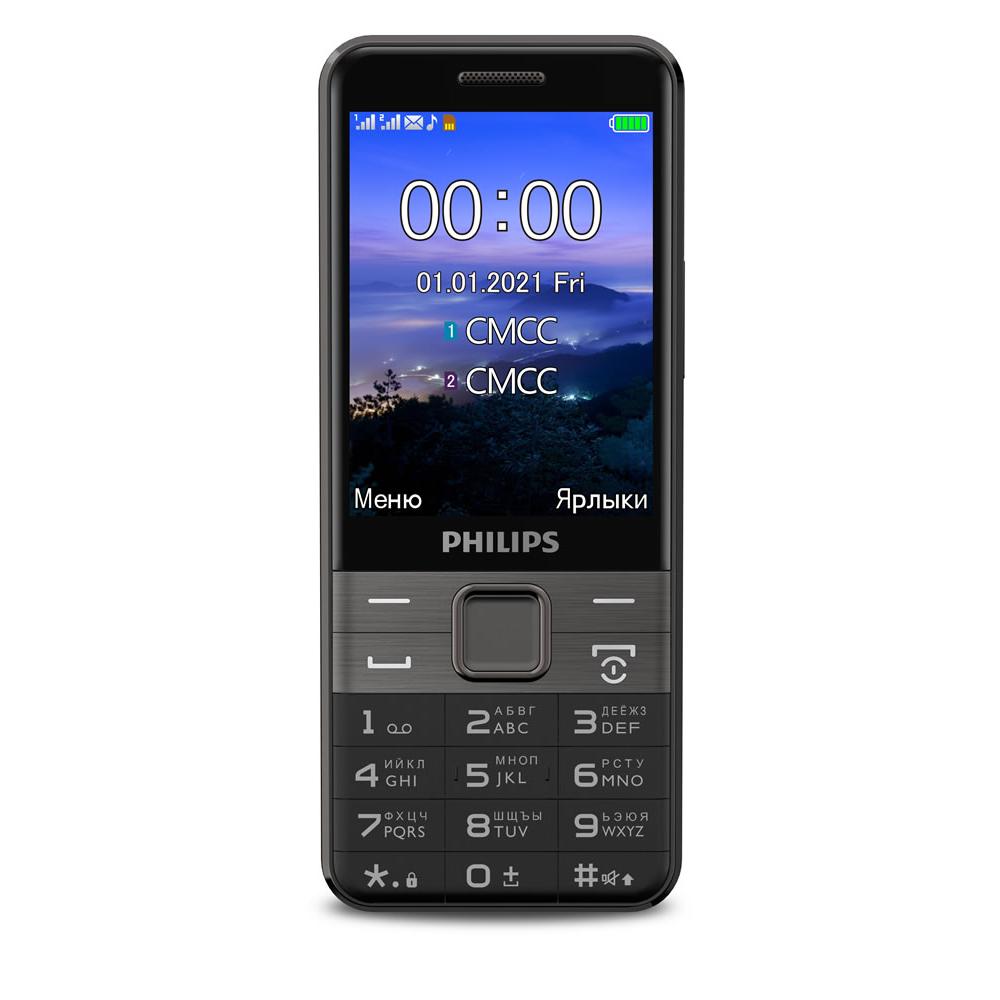 Мобильный телефон Philips E590 Xenium черный моноблок