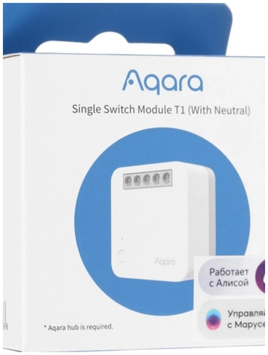 AQARA Модуль реле одноканальный с нейтралью/Протокол связи:Zigbee