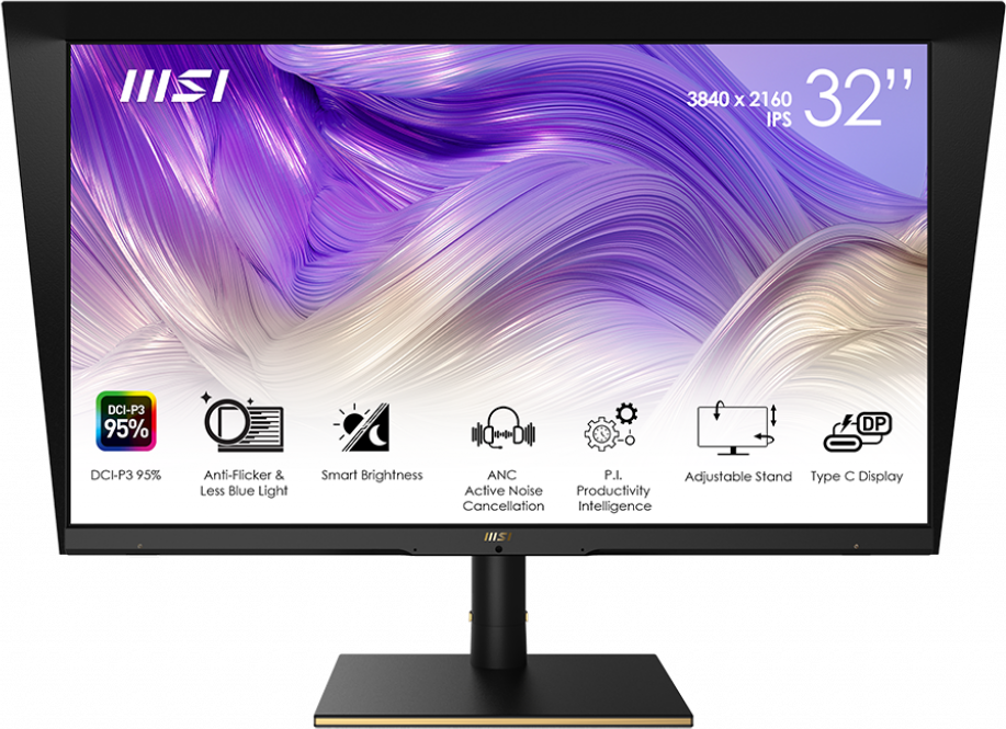 Монитор MSI Summit MS321UP 32" UHD(3840x2160(матовый))/Flat/IPS/60Hz/4ms/HDMI/DP/USB/9.7kg/black