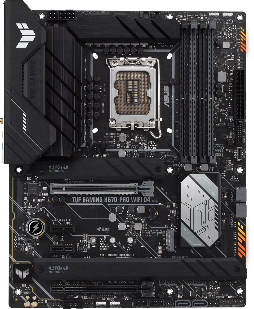 Материнская плата ASUS TUF GAMING H670-PRO WIFI D4
