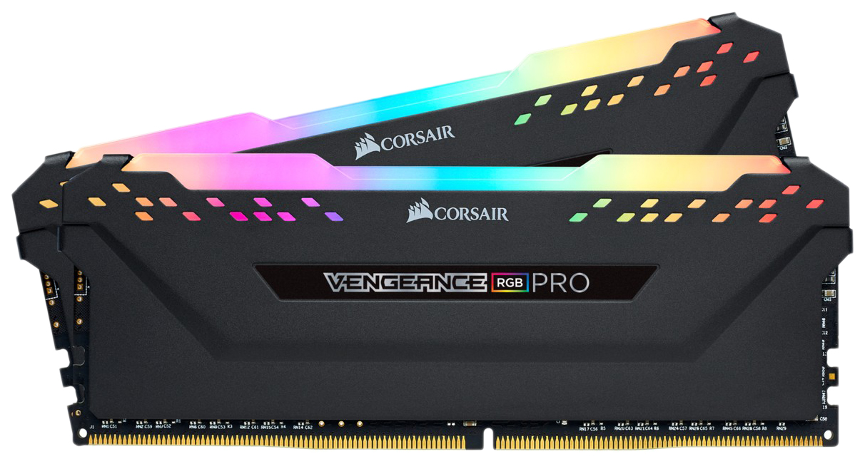 Оперативная память 16Gb DDR4 3200MHz Corsair Vengeance RGB (CMW16GX4M2C3200C16) (2x8Gb KIT)