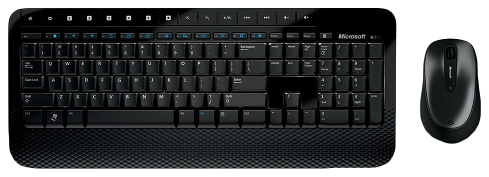 Клавиатура и мышь Microsoft Wireless Desktop 2000 Black USB m7j-00012