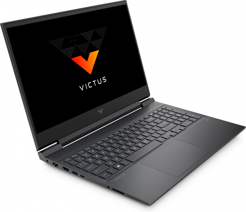 16.1" Ноутбук HP Victus 16-e0146ur [IPS, 144 Гц, AMD Ryzen 5 5600H, RAM 8 ГБ, SSD 512 ГБ, GeForce RTX 3050 Ti для ноутбуков, без ОС, серебристый]