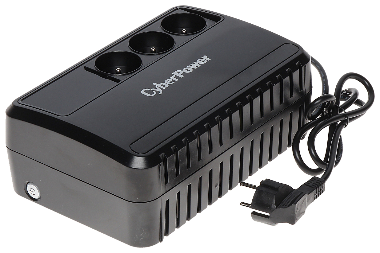 ИБП CyberPower BU600E, Line-Interactive, 600VA/360W, 3 Schuko розетки