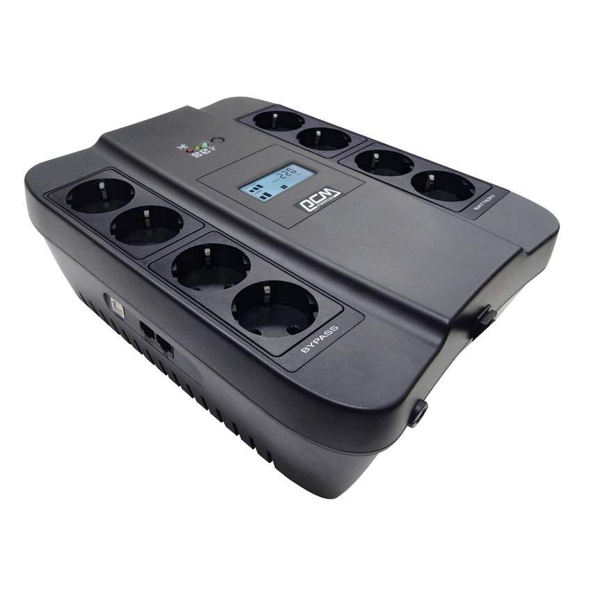 Источник бесперебойного питания Powercom Spider SPD-750U LCD USB 450Вт 750ВА черный
