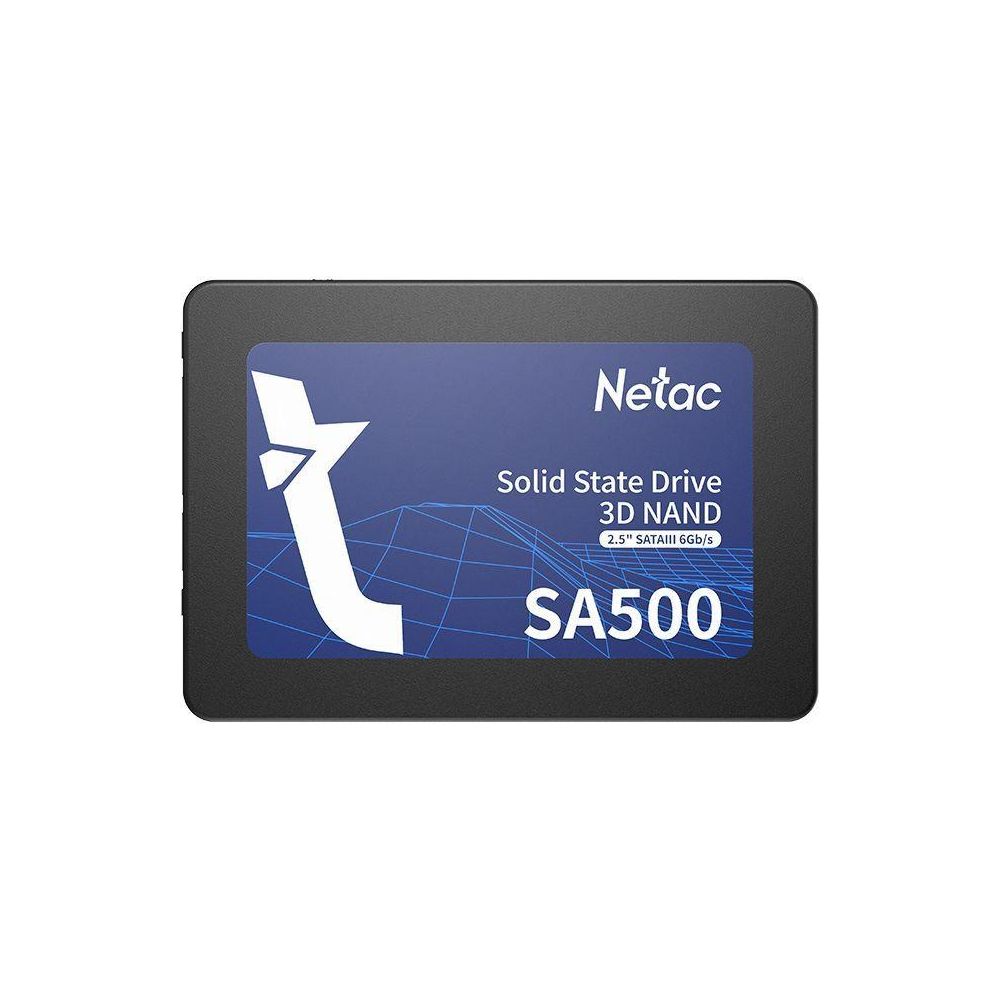 SSD накопитель 128 ГБ Netac SA500 [SATA, чтение - 500 Мбайт/сек, запись - 400 Мбайт/сек]