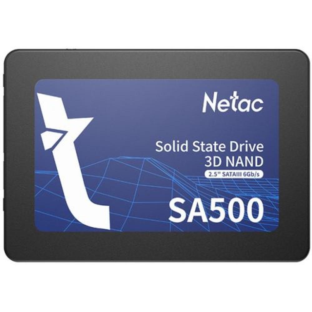 SSD накопитель 128 ГБ Netac SA500 [SATA, чтение - 500 Мбайт/сек, запись - 400 Мбайт/сек]