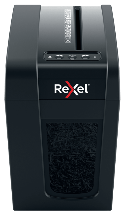 Шредер Rexel Secure X6-SL EU черный (секр.P-4) фрагменты 6лист. 10лтр. скрепки скобы