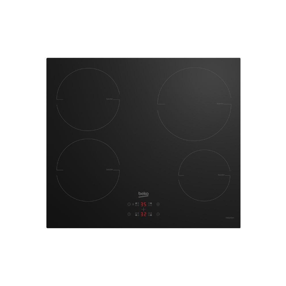 Индукционная варочная поверхность BEKO HII64400MT [ст-керамика, конф.:4 шт, инд.-4, черный]