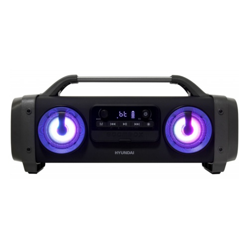 Аудиомагнитола Hyundai H-PCD400 черный 28Вт MP3 FM(dig) USB BT microSD