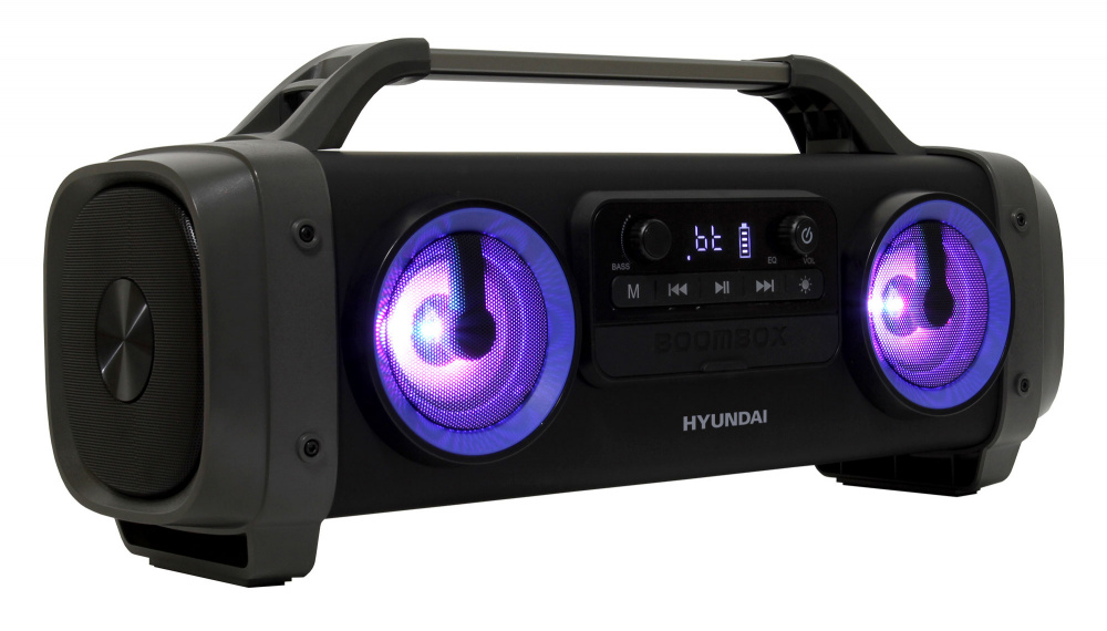 Аудиомагнитола Hyundai H-PCD400 черный 28Вт MP3 FM(dig) USB BT microSD