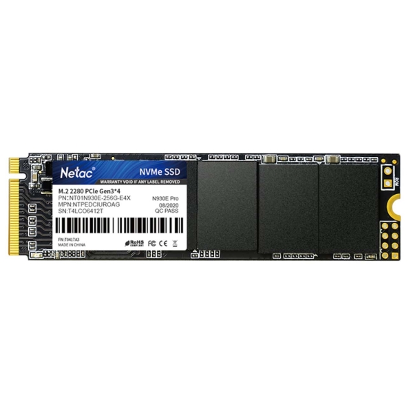 Накопитель SSD Netac PCI-E 3.0 256Gb NT01N930E-256G-E4X N930E Pro M.2 2280