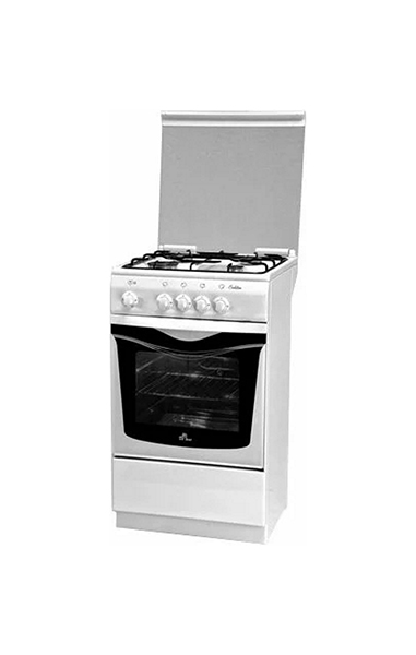 Плита Комбинированная De Luxe 5040.21гэ КР ЧР белый